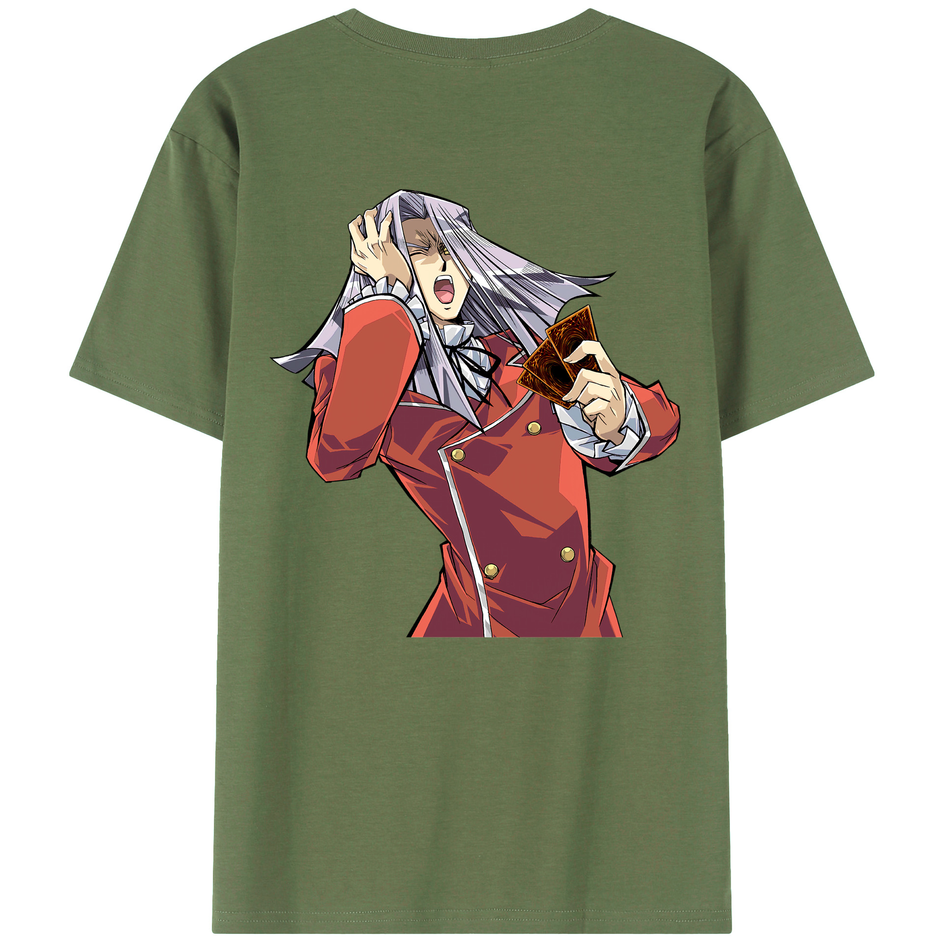 （画像用） 遊☆戯☆王 Yu-Gi-Oh! 綿100％ メンズ半袖Tシャツ（バックプリント） 通気性